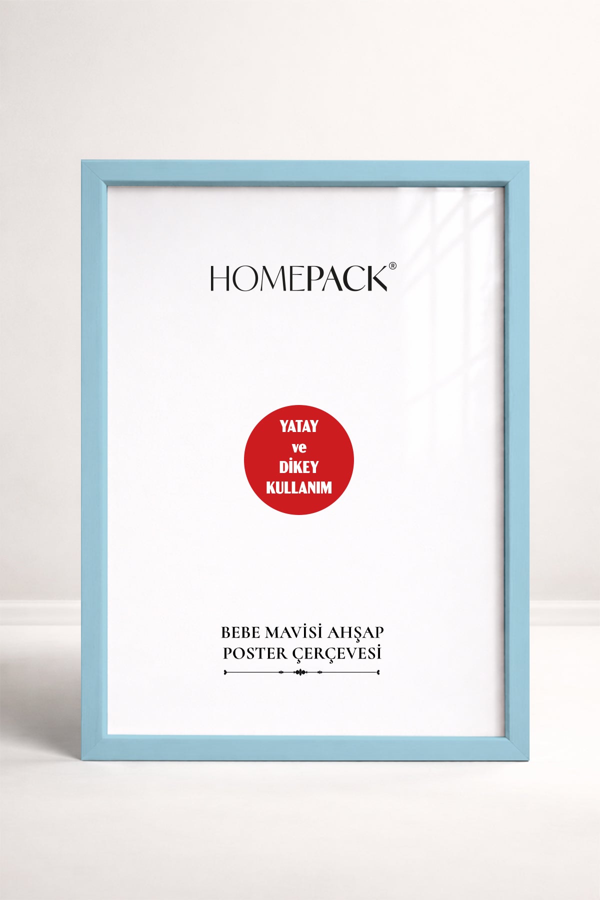 İnce Poster Çerçevesi - Açık Mavi