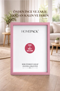 Kalın Poster Çerçevesi - Açık Pembe