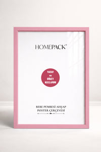 İnce Poster Çerçevesi - Açık Pembe