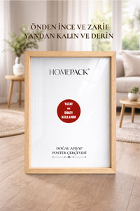 Kalın Poster Çerçevesi - Doğal Ahşap