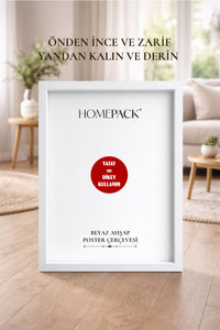Kalın Poster Çerçevesi - Beyaz