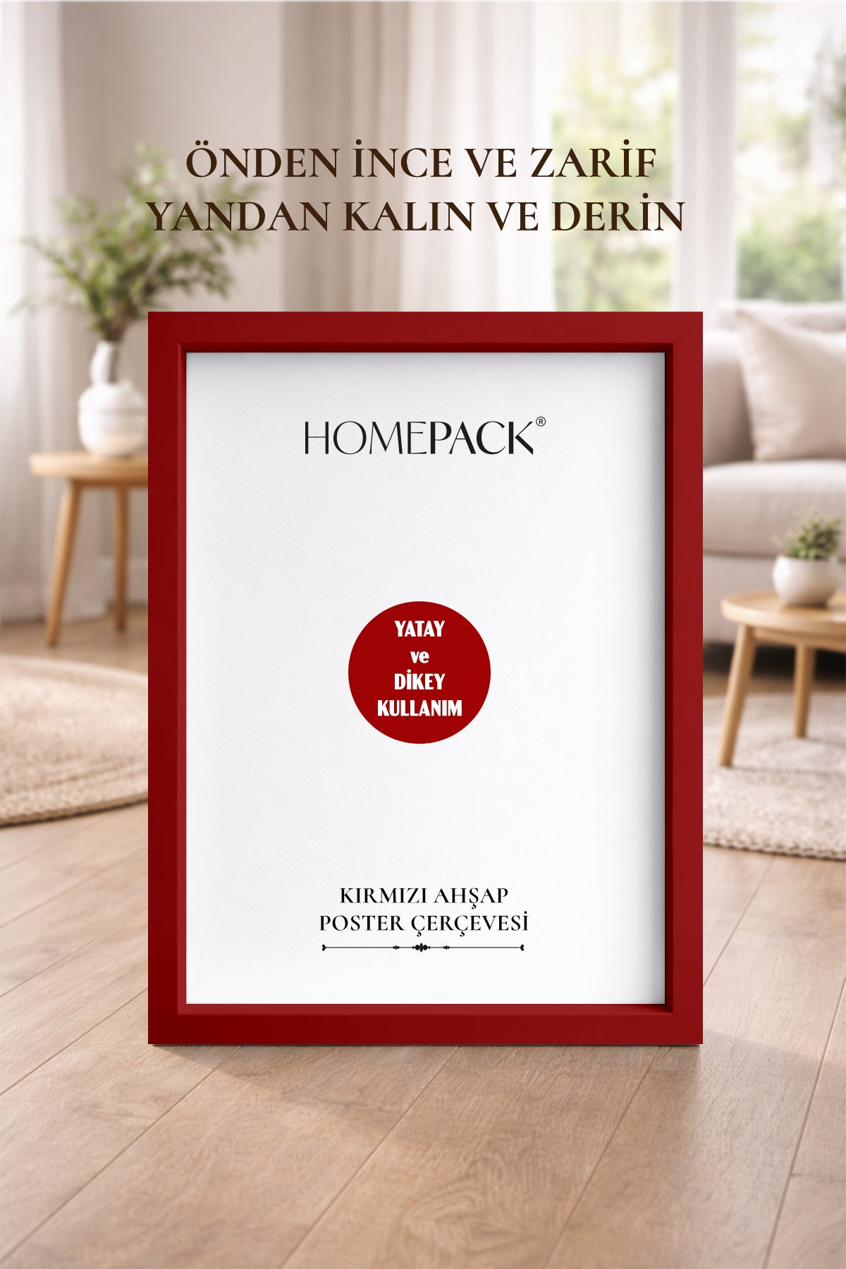 Kalın Poster Çerçevesi - Kırmızı