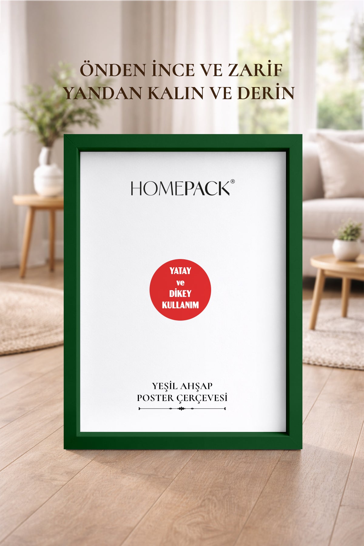 Kalın Poster Çerçevesi - Yeşil