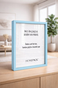 Kalın Poster Çerçevesi - Açık Mavi