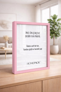 Kalın Poster Çerçevesi - Açık Pembe