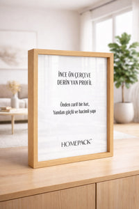 Kalın Poster Çerçevesi - Doğal Ahşap