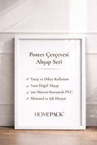 İnce Poster Çerçevesi - Beyaz