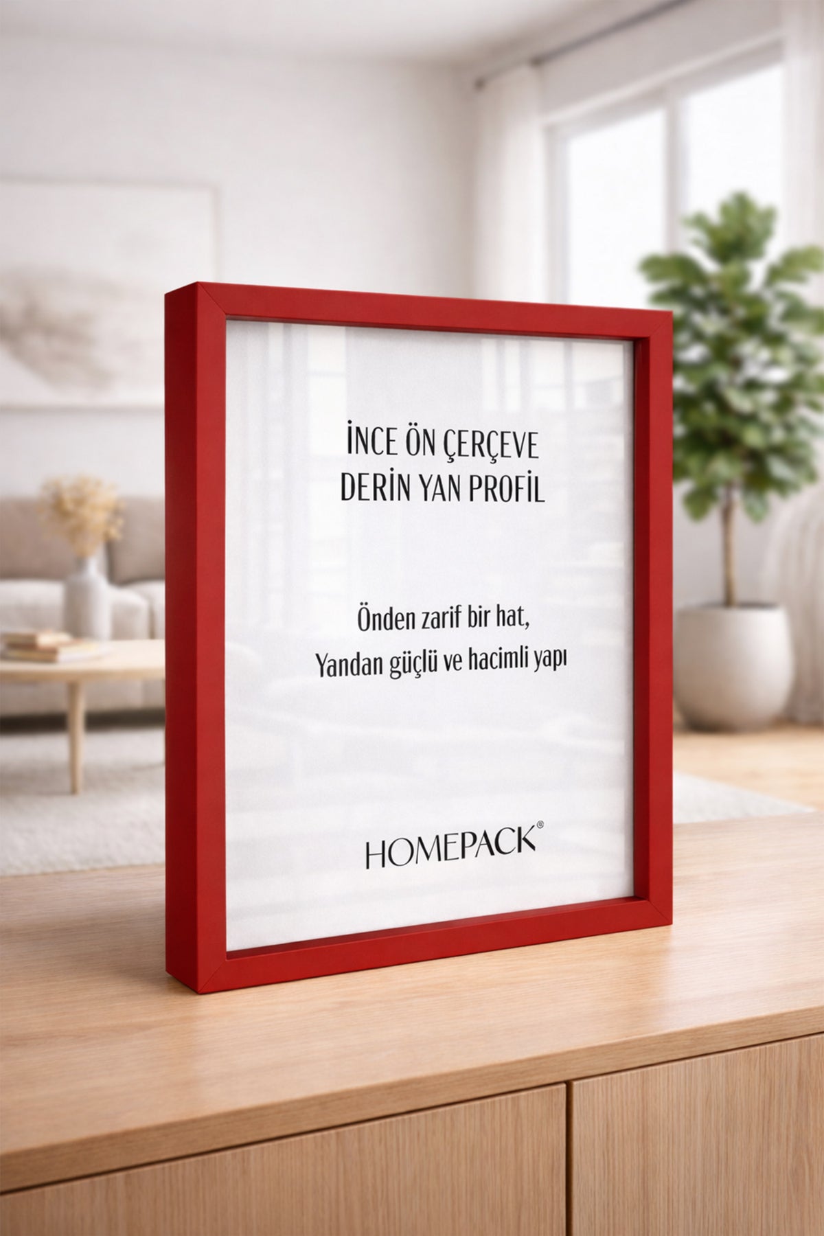Kalın Poster Çerçevesi - Kırmızı