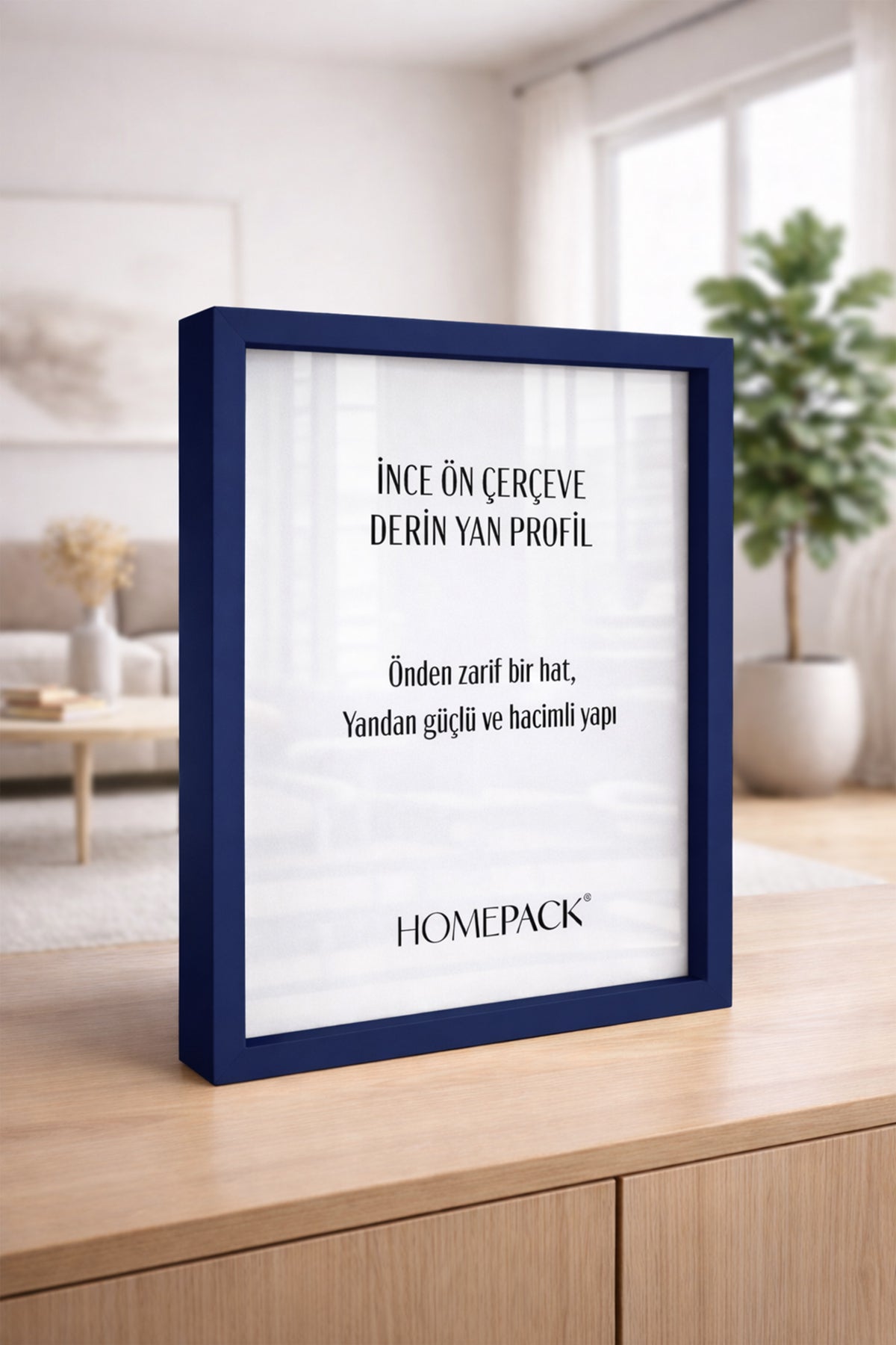 Kalın Poster Çerçevesi - Mavi