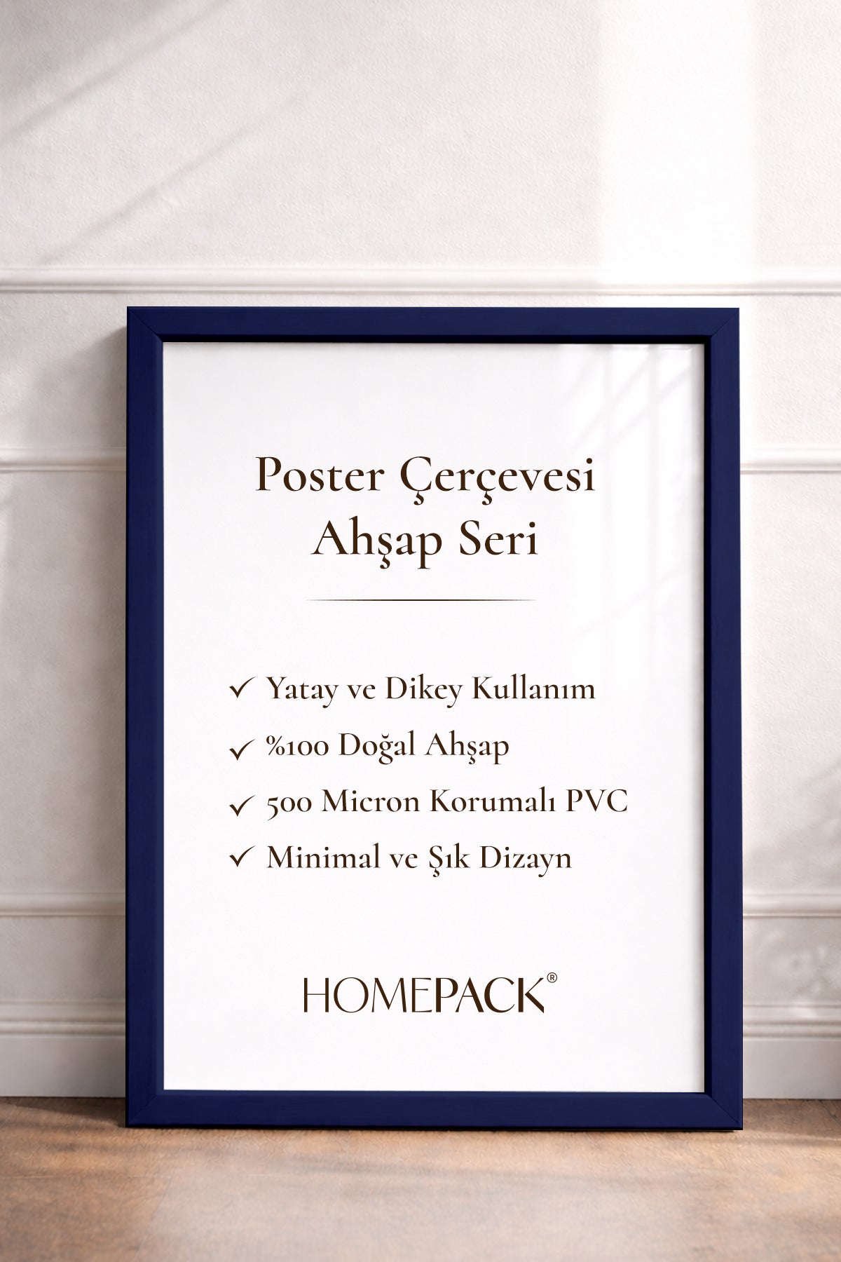 İnce Poster Çerçevesi - Mavi