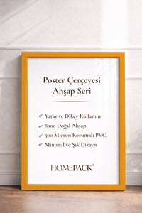 İnce Poster Çerçevesi - Sarı