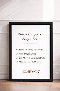 İnce Poster Çerçevesi - Siyah