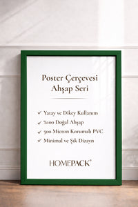 İnce Poster Çerçevesi - Yeşil