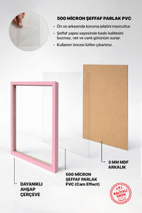 Kalın Poster Çerçevesi - Açık Pembe