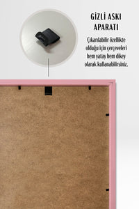 Kalın Poster Çerçevesi - Açık Pembe