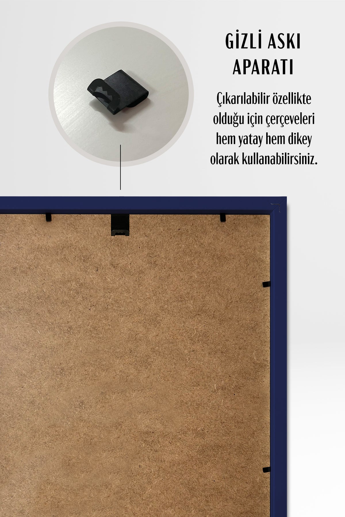 Kalın Poster Çerçevesi - Mavi