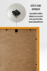 Kalın Poster Çerçevesi - Sarı