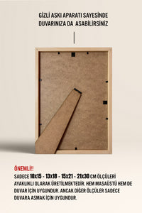 Kalın Poster Çerçevesi - Doğal Ahşap
