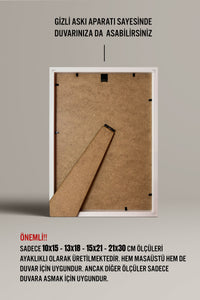 Kalın Poster Çerçevesi - Beyaz