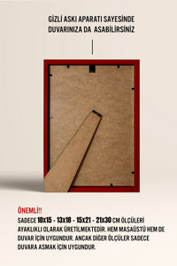 Kalın Poster Çerçevesi - Kırmızı