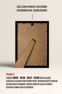 İnce Poster Çerçevesi - Siyah