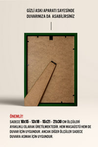 İnce Poster Çerçevesi - Yeşil