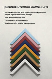 İnce Poster Çerçevesi - Beyaz