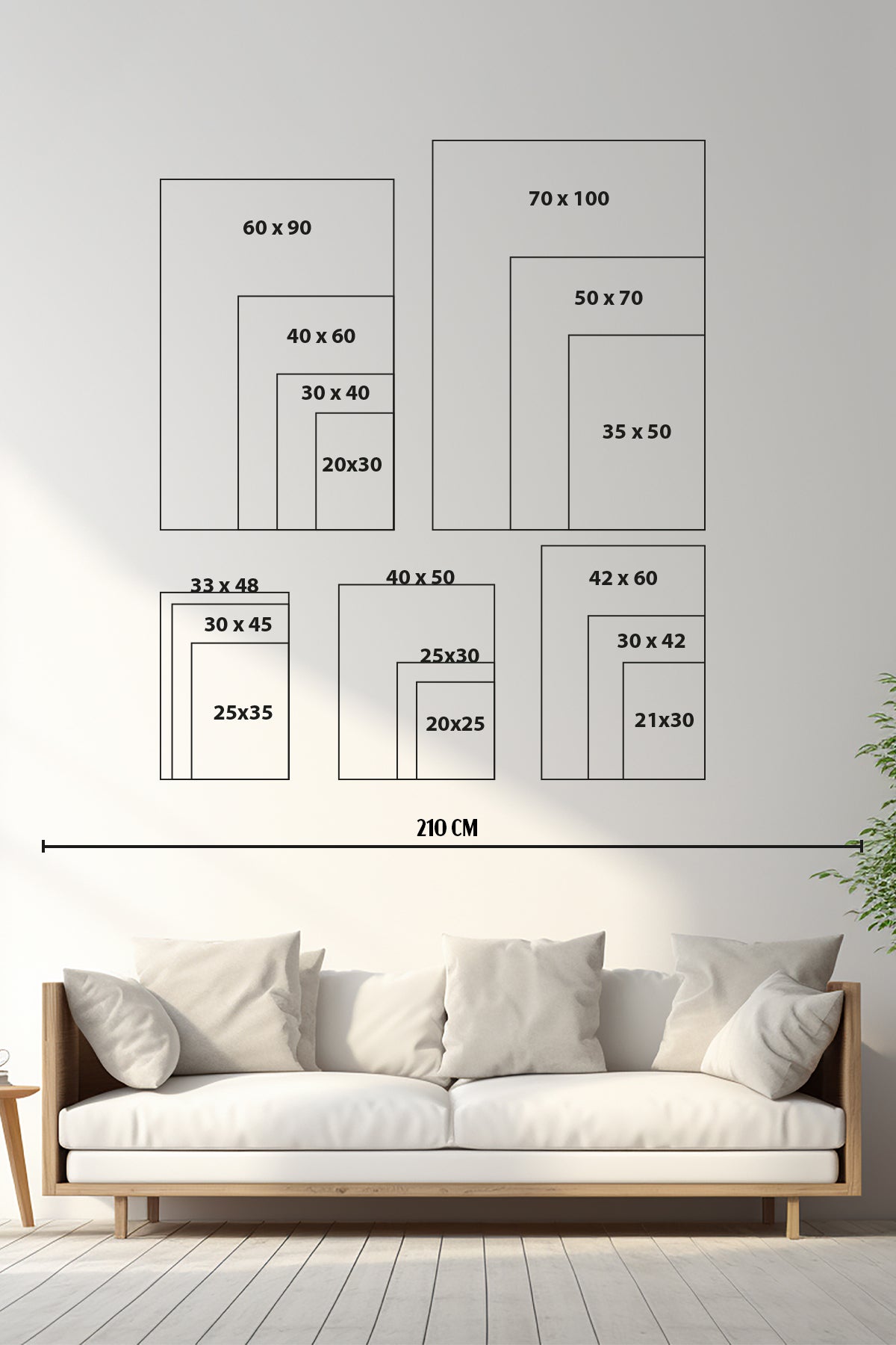 Kalın Poster Çerçevesi - Yeşil
