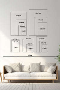 Kalın Poster Çerçevesi - Açık Mavi