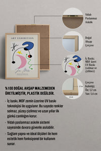 HOMEPACK Ahşap Çerçeveli Tablo Çerçeveli Poster Sanatsal Modern Duvar Dekoru ABSTRACT-015