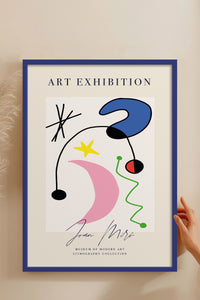 HOMEPACK Ahşap Çerçeveli Tablo Çerçeveli Poster Sanatsal Modern Duvar Dekoru ABSTRACT-015