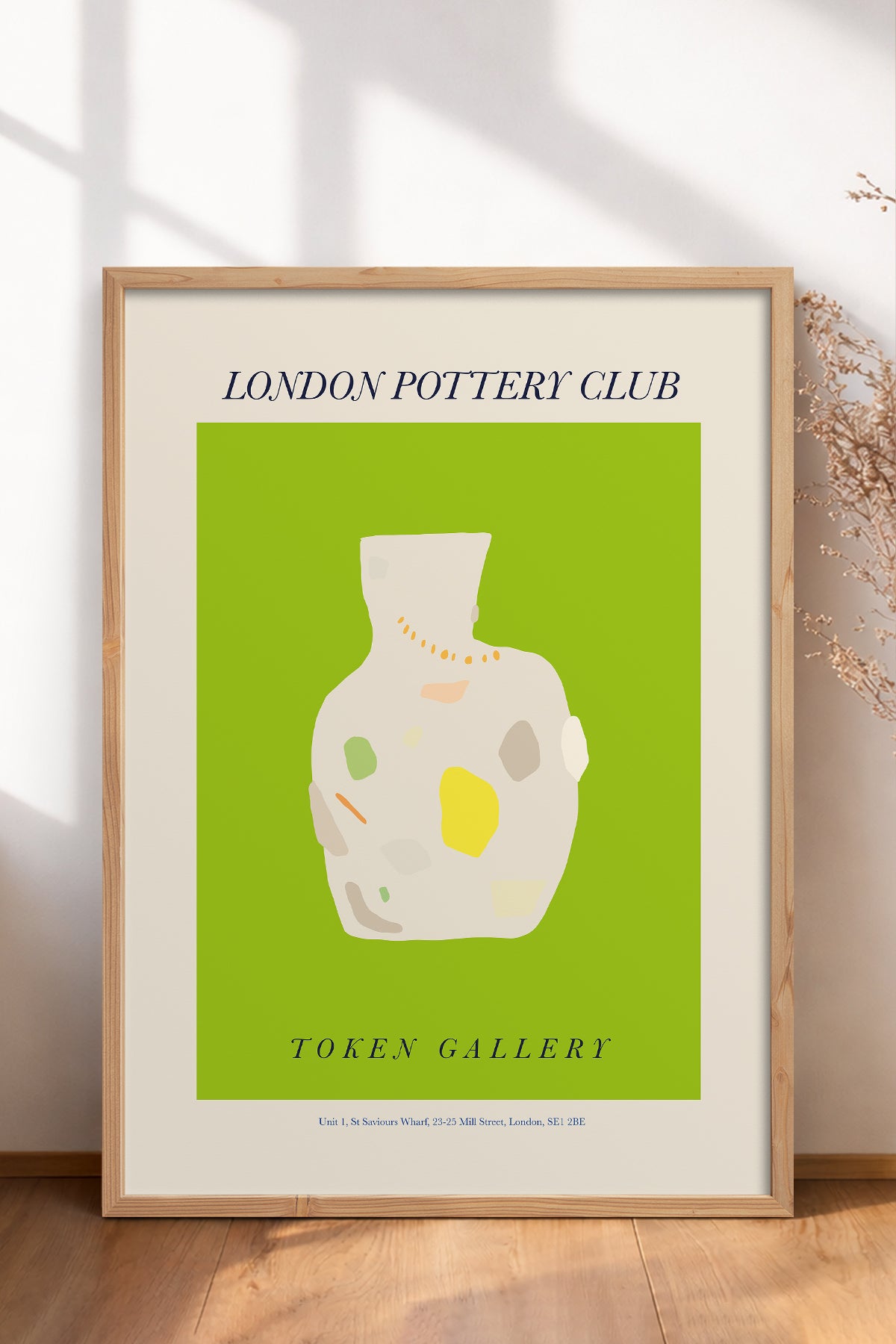 HOMEPACK Ahşap Çerçeveli Tablo Çerçeveli Poster Sanatsal Modern Duvar Dekoru ABSTRACT-03