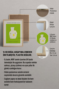 HOMEPACK Ahşap Çerçeveli Tablo Çerçeveli Poster Sanatsal Modern Duvar Dekoru ABSTRACT-03