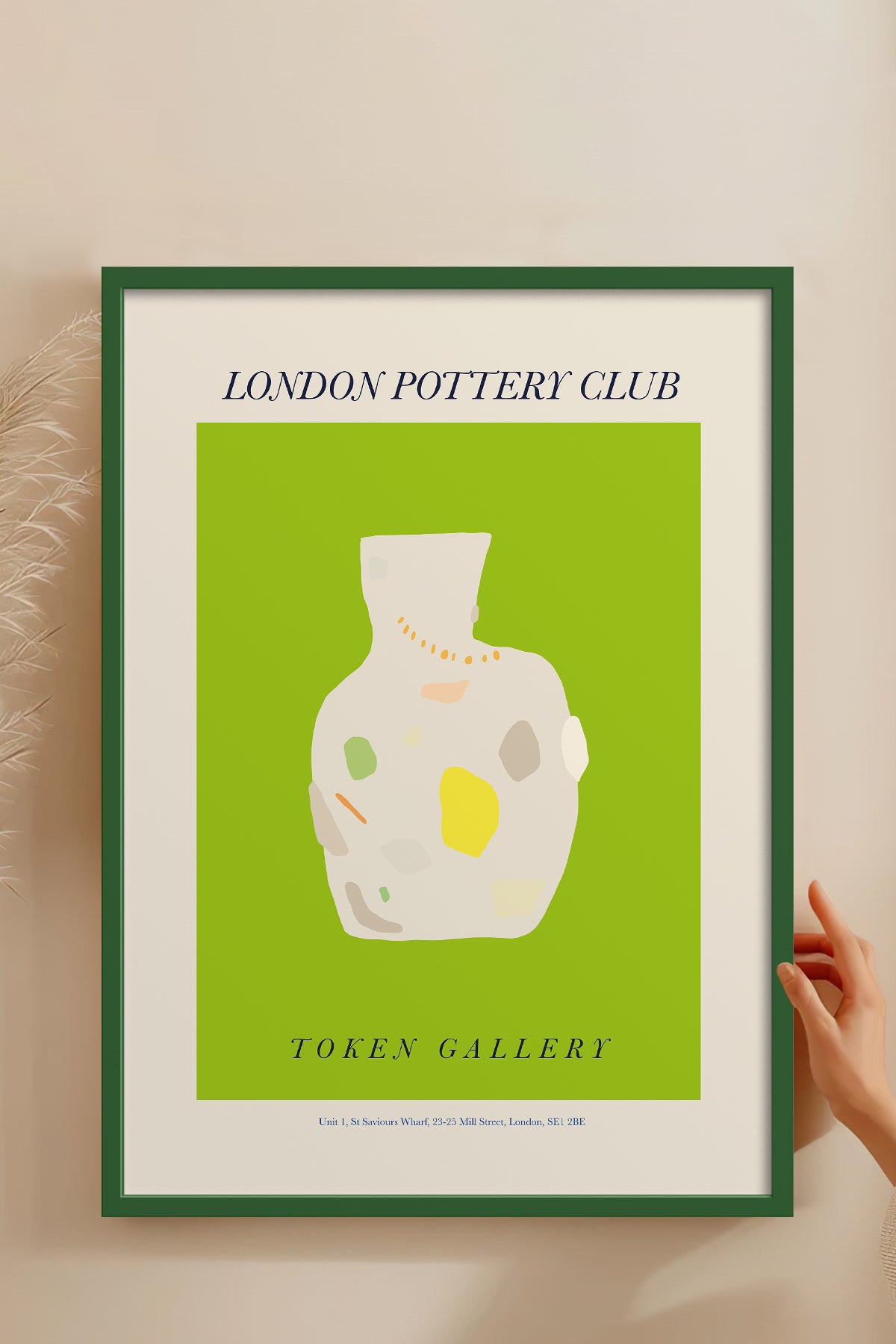 HOMEPACK Ahşap Çerçeveli Tablo Çerçeveli Poster Sanatsal Modern Duvar Dekoru ABSTRACT-03