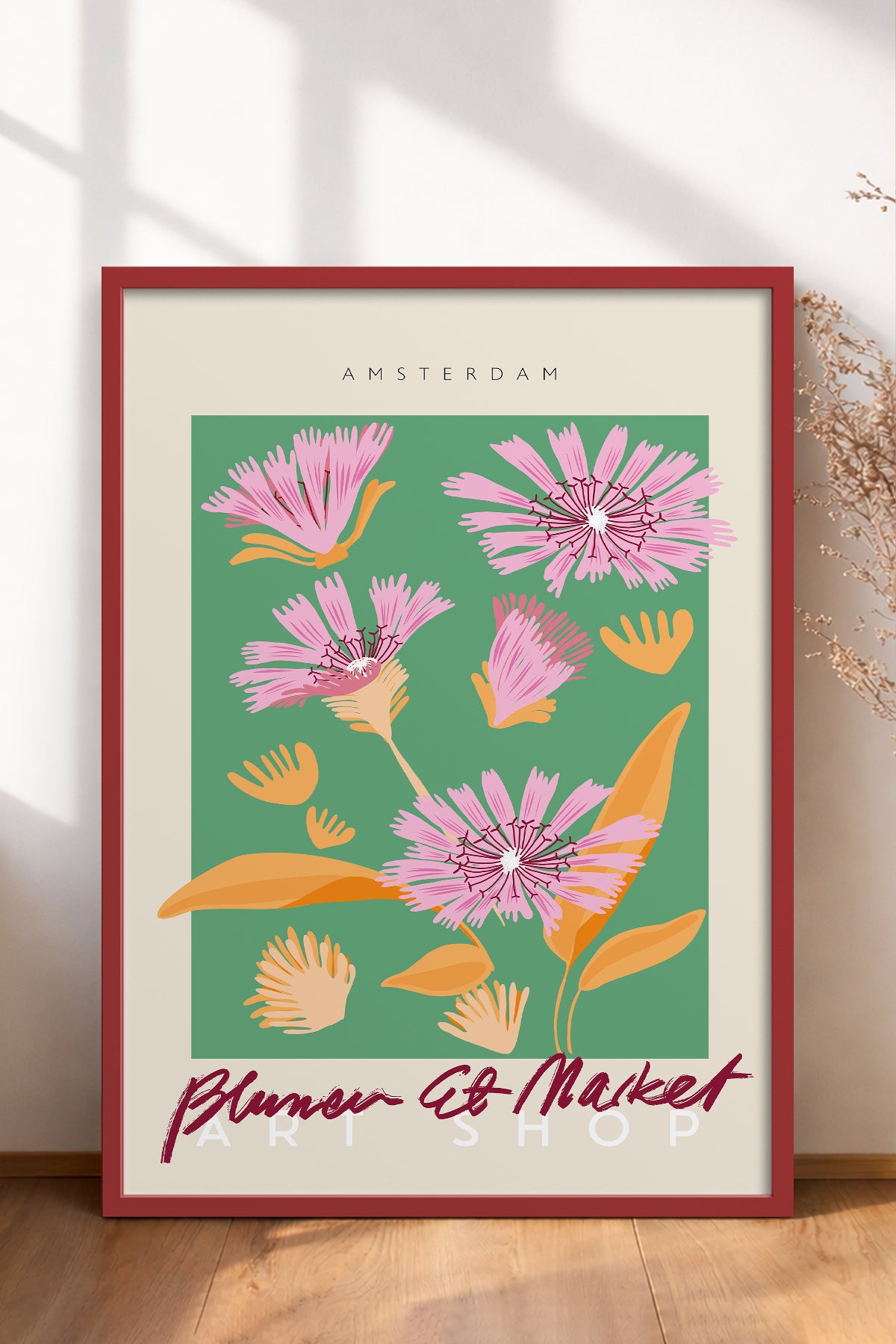 HOMEPACK Ahşap Çerçeveli Tablo Çerçeveli Poster Sanatsal Modern Duvar Dekoru ABSTRACT-042