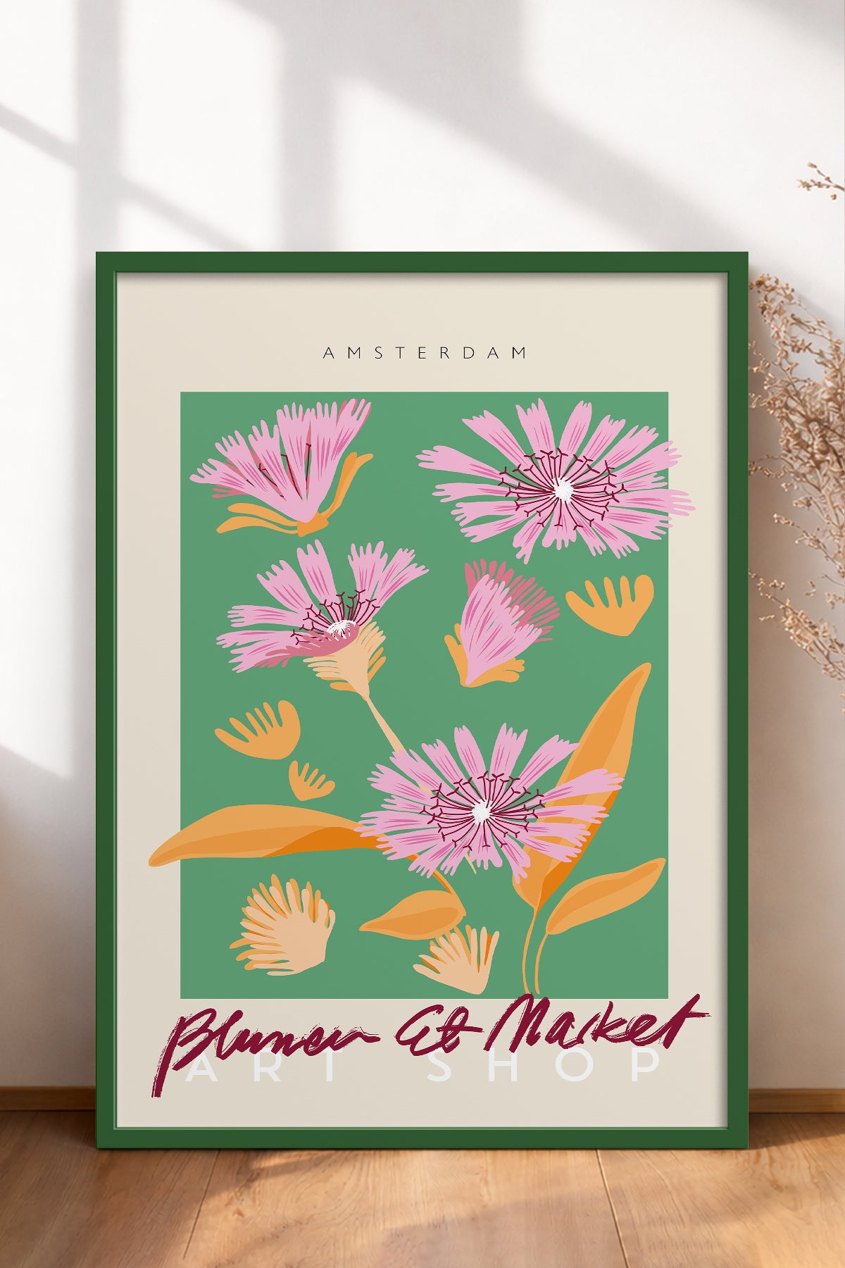 HOMEPACK Ahşap Çerçeveli Tablo Çerçeveli Poster Sanatsal Modern Duvar Dekoru ABSTRACT-042