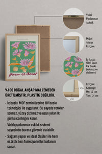 HOMEPACK Ahşap Çerçeveli Tablo Çerçeveli Poster Sanatsal Modern Duvar Dekoru ABSTRACT-042