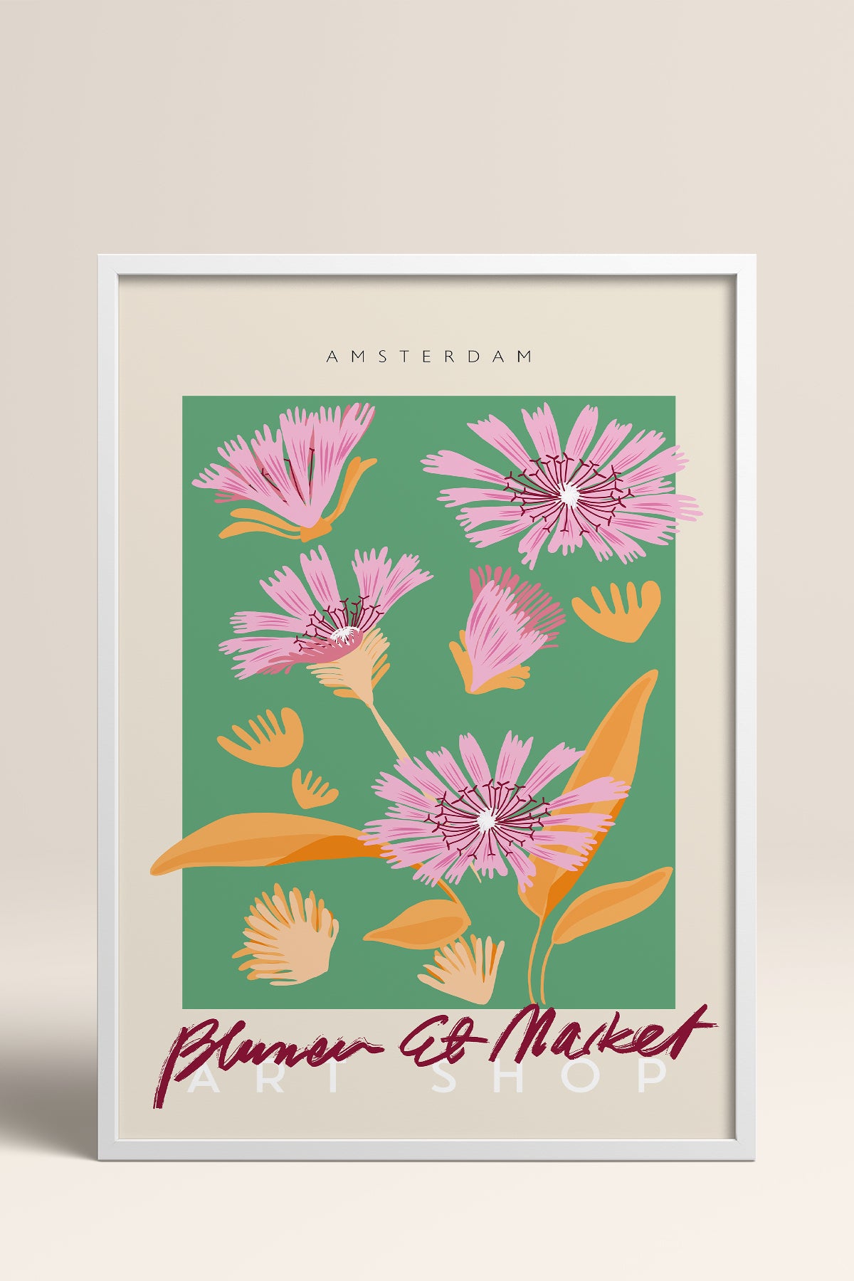 HOMEPACK Ahşap Çerçeveli Tablo Çerçeveli Poster Sanatsal Modern Duvar Dekoru ABSTRACT-042