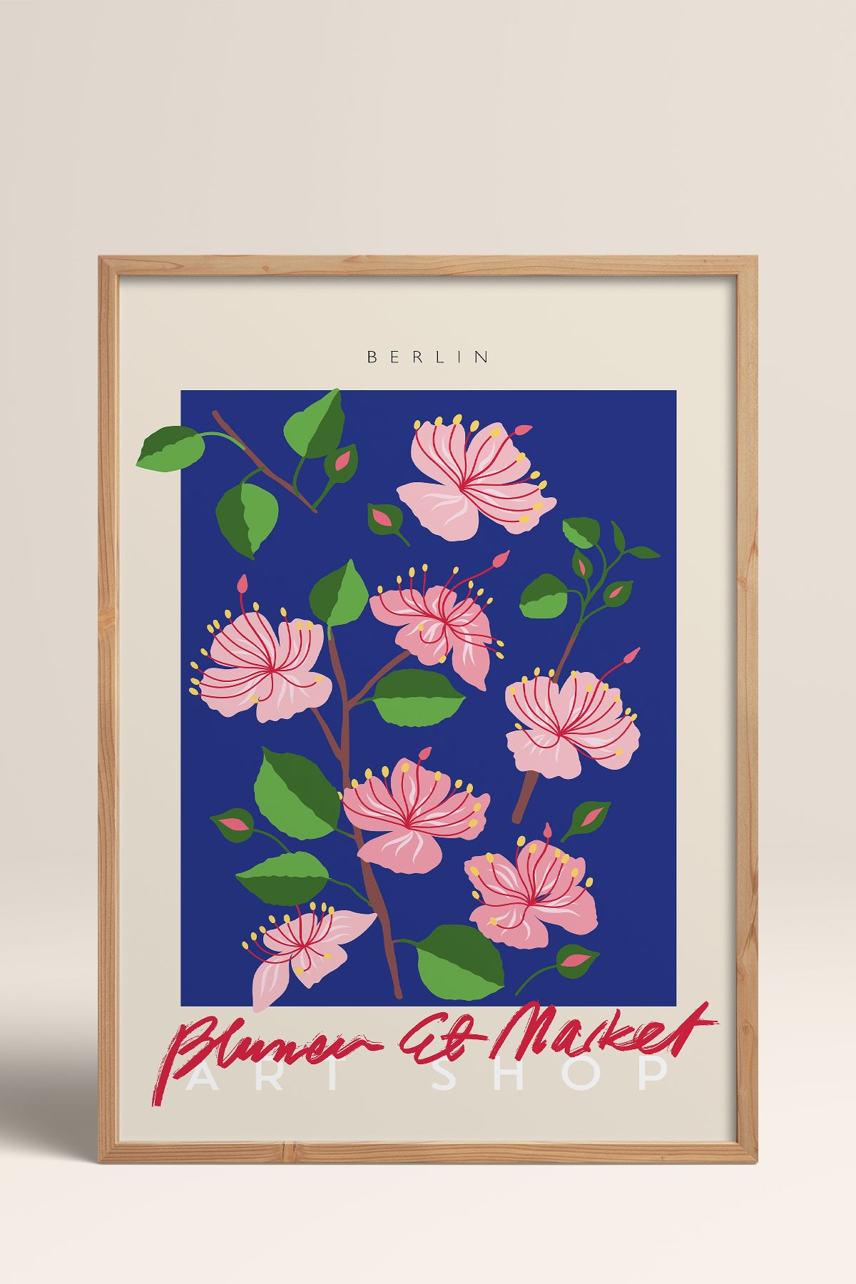 HOMEPACK Ahşap Çerçeveli Tablo Çerçeveli Poster Sanatsal Modern Duvar Dekoru ABSTRACT-044