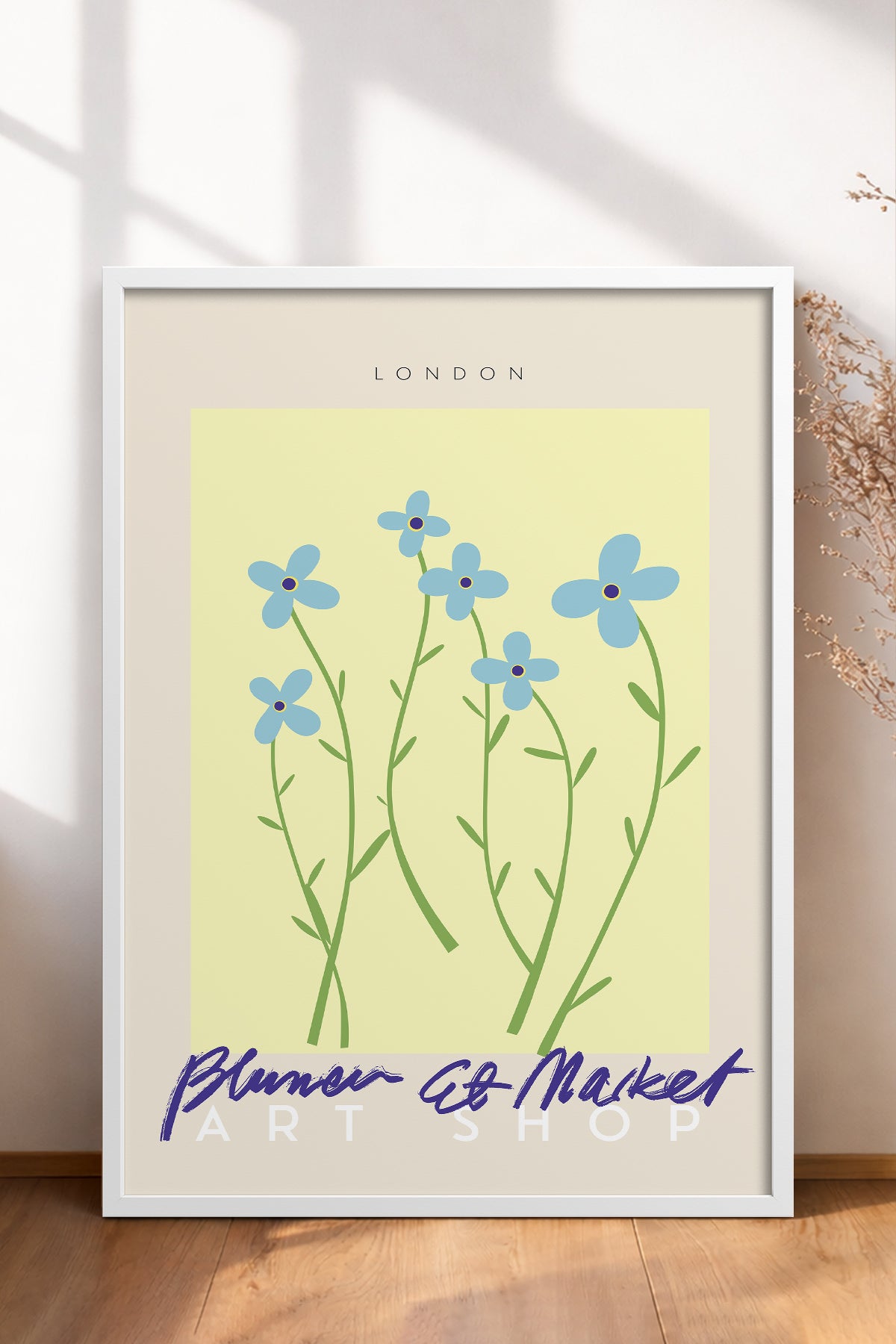 HOMEPACK Ahşap Çerçeveli Tablo Çerçeveli Poster Sanatsal Modern Duvar Dekoru ABSTRACT-049