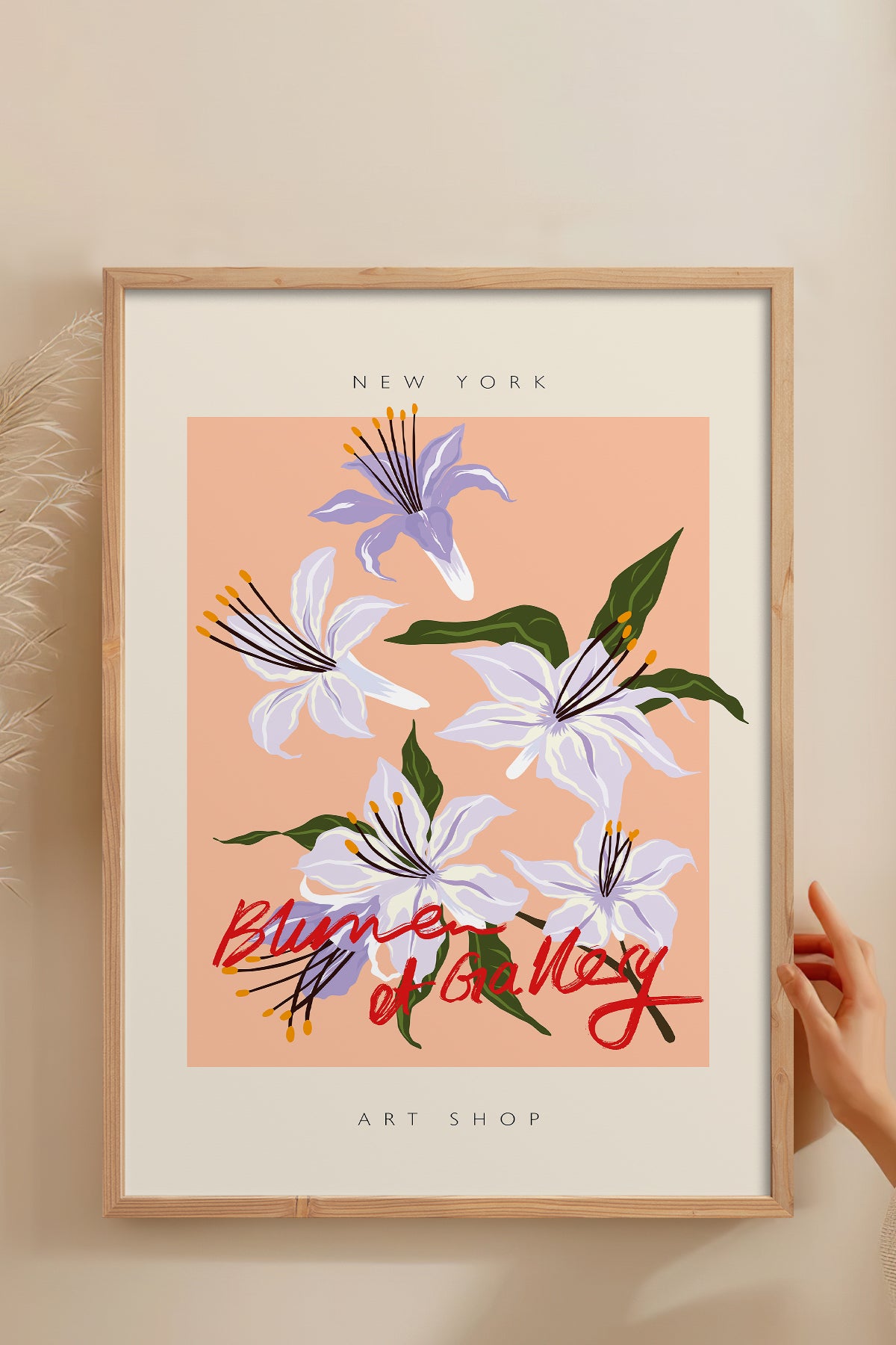 HOMEPACK Ahşap Çerçeveli Tablo Çerçeveli Poster Sanatsal Modern Duvar Dekoru ABSTRACT-052