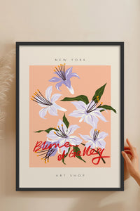 HOMEPACK Ahşap Çerçeveli Tablo Çerçeveli Poster Sanatsal Modern Duvar Dekoru ABSTRACT-052