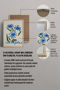 HOMEPACK Ahşap Çerçeveli Tablo Çerçeveli Poster Sanatsal Modern Duvar Dekoru ABSTRACT-069