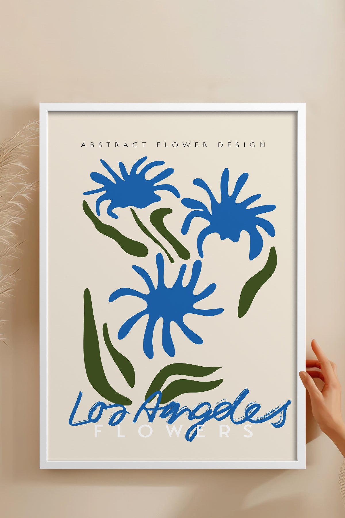 HOMEPACK Ahşap Çerçeveli Tablo Çerçeveli Poster Sanatsal Modern Duvar Dekoru ABSTRACT-069