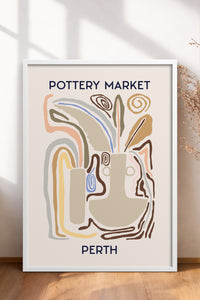 HOMEPACK Ahşap Çerçeveli Tablo Çerçeveli Poster Sanatsal Modern Duvar Dekoru ABSTRACT-07