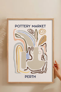 HOMEPACK Ahşap Çerçeveli Tablo Çerçeveli Poster Sanatsal Modern Duvar Dekoru ABSTRACT-07