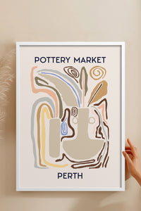 HOMEPACK Ahşap Çerçeveli Tablo Çerçeveli Poster Sanatsal Modern Duvar Dekoru ABSTRACT-07