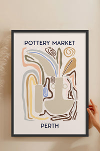 HOMEPACK Ahşap Çerçeveli Tablo Çerçeveli Poster Sanatsal Modern Duvar Dekoru ABSTRACT-07