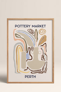 HOMEPACK Ahşap Çerçeveli Tablo Çerçeveli Poster Sanatsal Modern Duvar Dekoru ABSTRACT-07