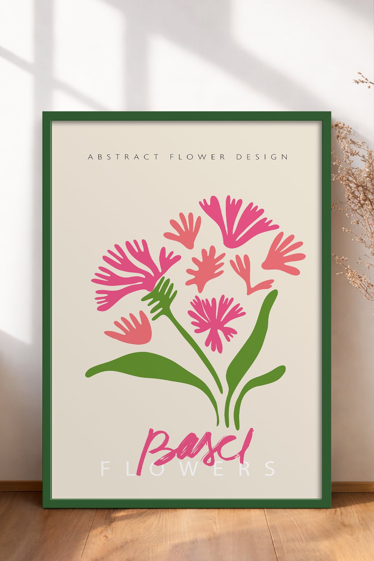 HOMEPACK Ahşap Çerçeveli Tablo Çerçeveli Poster Sanatsal Modern Duvar Dekoru ABSTRACT-070